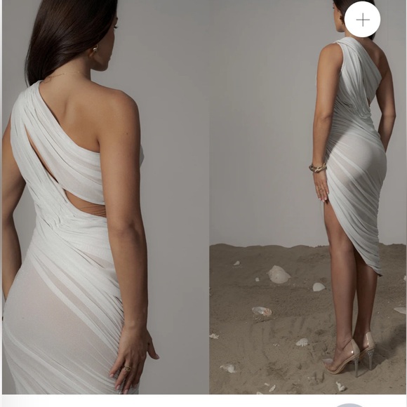 Shimmer Midi Dress - Picture 4 of 6